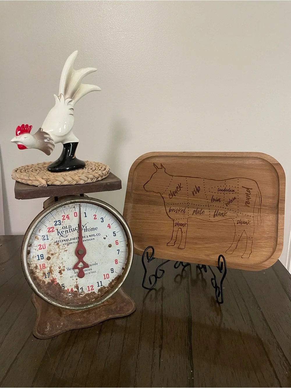 Vintage Kitchen Scale Decor collection set of four pieces